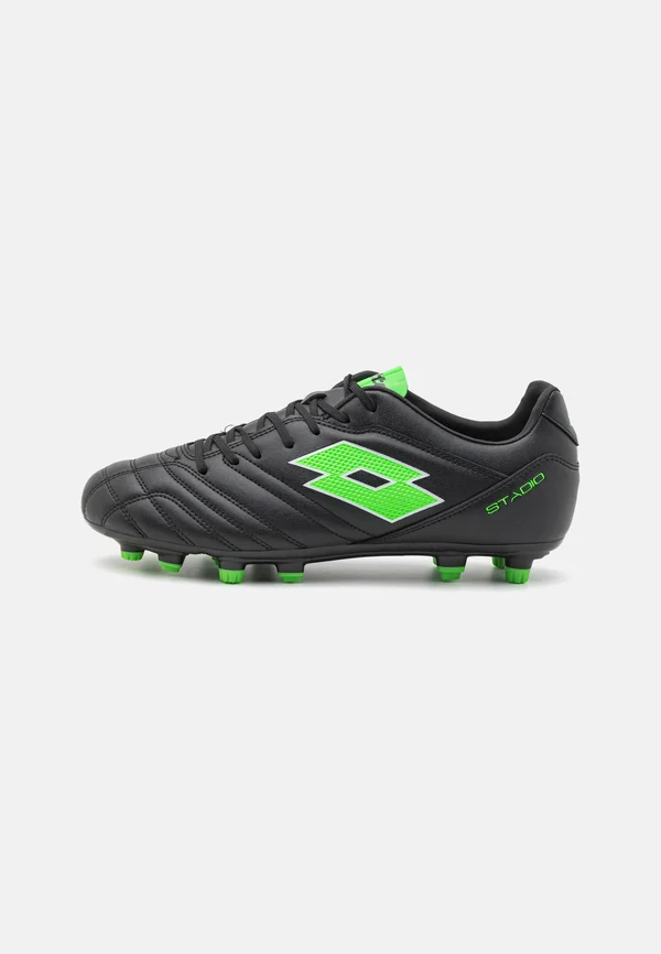 STADIO - Fußballschuh Nocken - all black/spring green