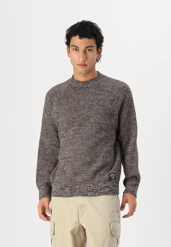 STAITHES RELAXED FIT CREW NECK  - Strickpullover - bitter chocolate