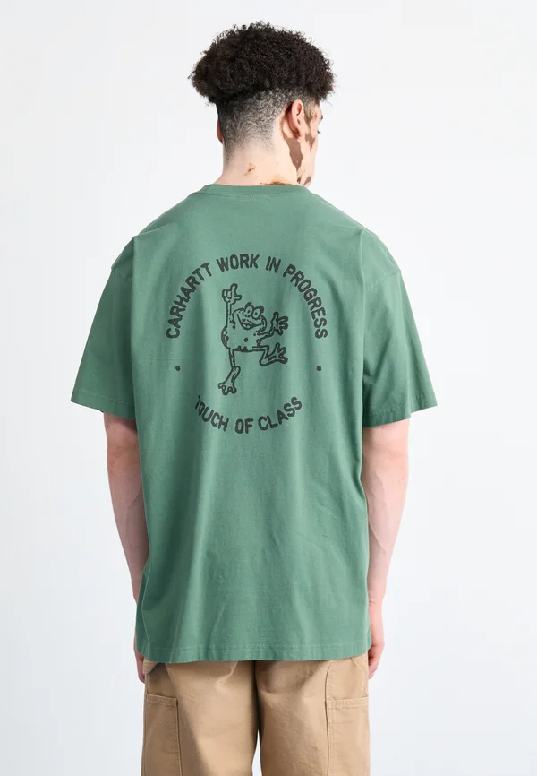 STAMP - T-Shirt print - duck green/black