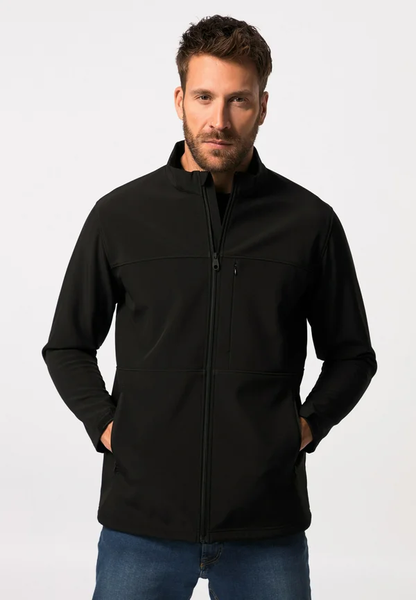 STAND UP COLLAR LOTS OF POCKETS - Outdoorjacke - black