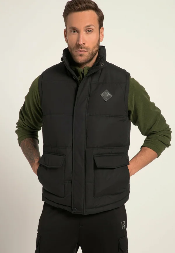 STAND-UP COLLAR TEDDY  - Weste - black