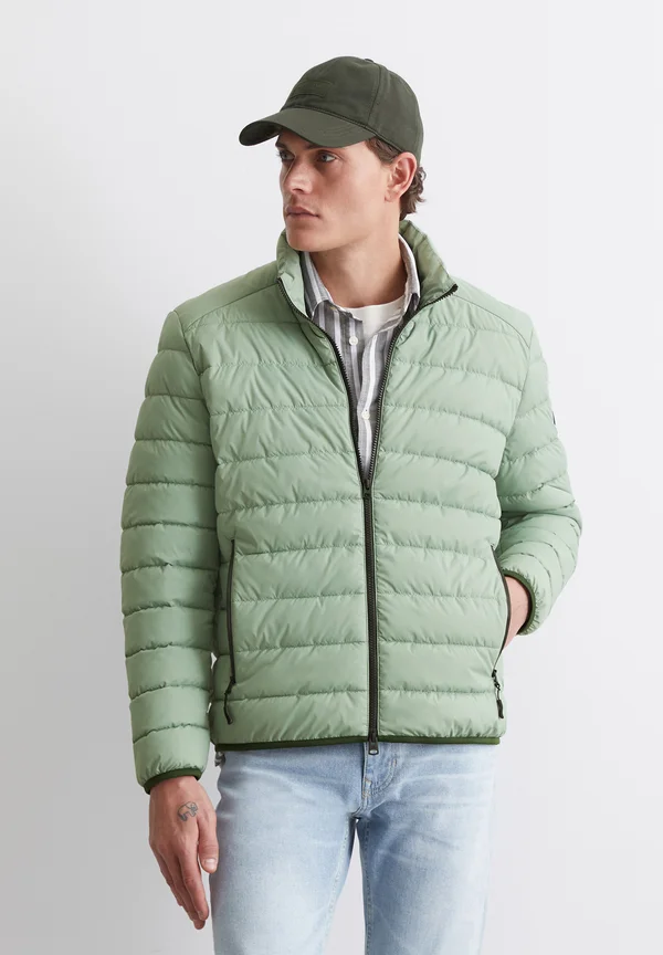STAND-UP COLLAR ZIP POCK ELASTIC BINDING SLEEVE BADGE - Winterjacke - luscious moss