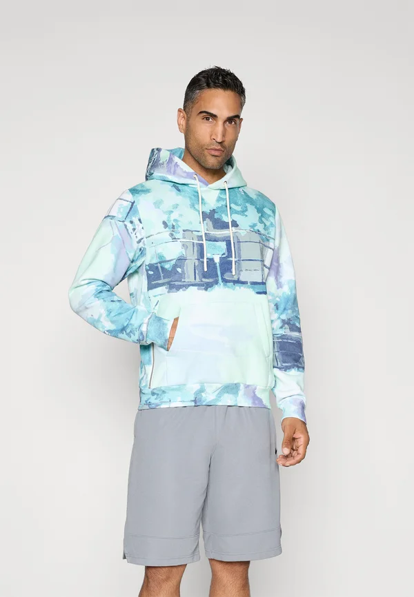 STANDARD ISSUE AOP HOODIE - Kapuzenpullover - dusty cactus/pale ivory