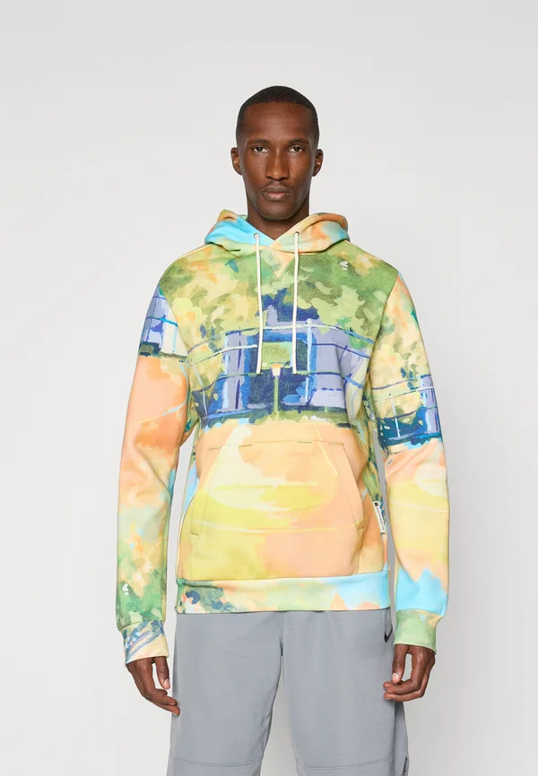 STANDARD ISSUE AOP HOODIE - Kapuzenpullover - malachite/pale ivory