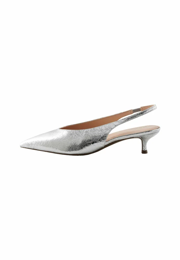 STANDARD WIDE FIT - FOREVER COMFORT POINT TOE LOW KITTEN  - Pumps - silver