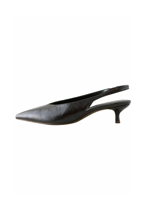 STANDARD WIDE FIT - FOREVER COMFORT POINT TOE LOW KITTEN  - Pumps - chocolate brown