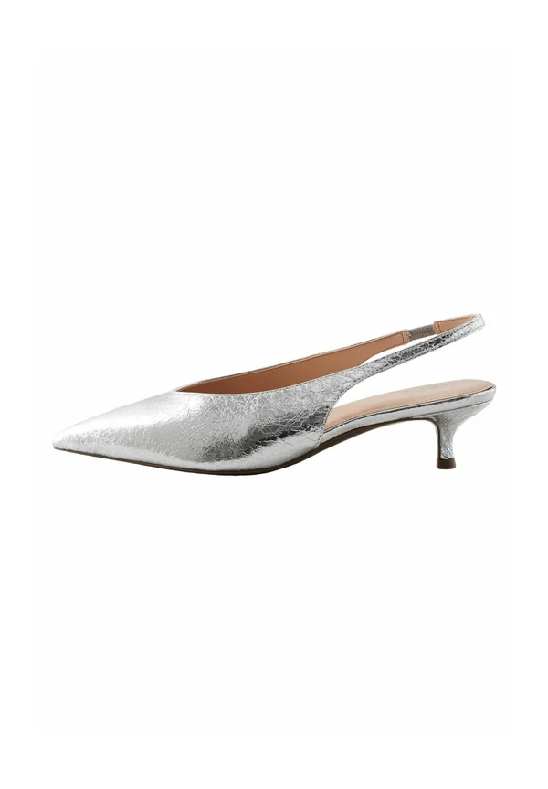 STANDARD WIDE FIT - FOREVER COMFORT POINT TOE LOW KITTEN  - Pumps - metallic grey