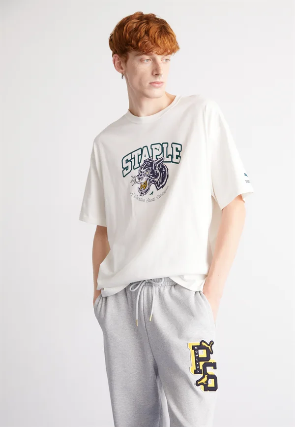 STAPLE GRAPHIC TEE - T-Shirt print - warm white
