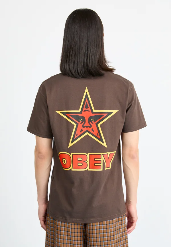 STAR - T-Shirt print - java brown