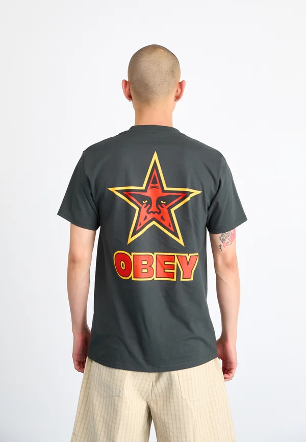 STAR - T-Shirt print - vintage black