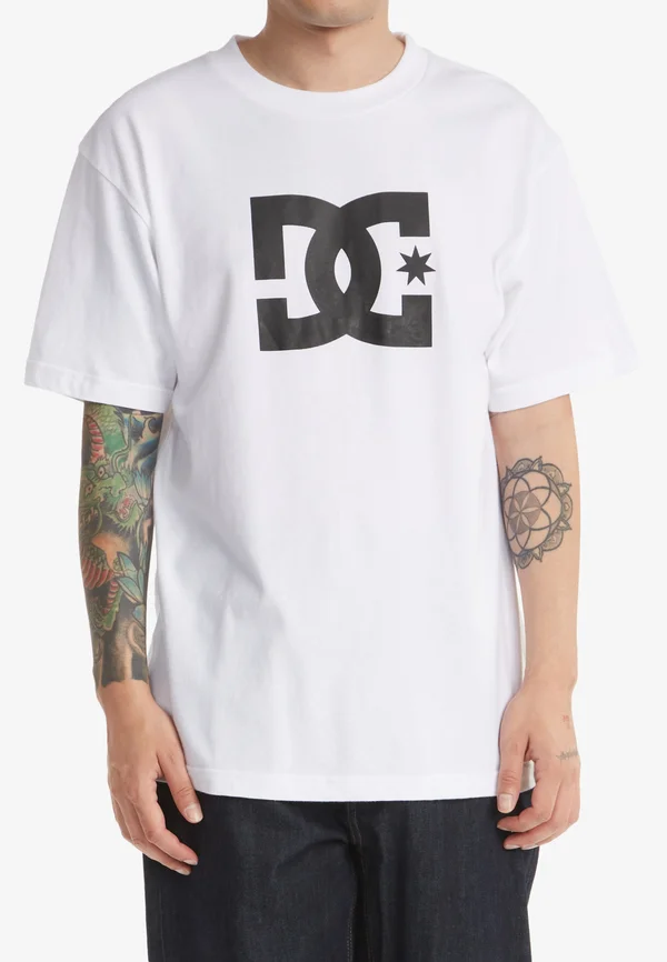 STAR  - T-Shirt print - white