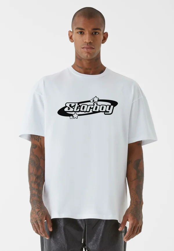 STAR - T-Shirt print - white