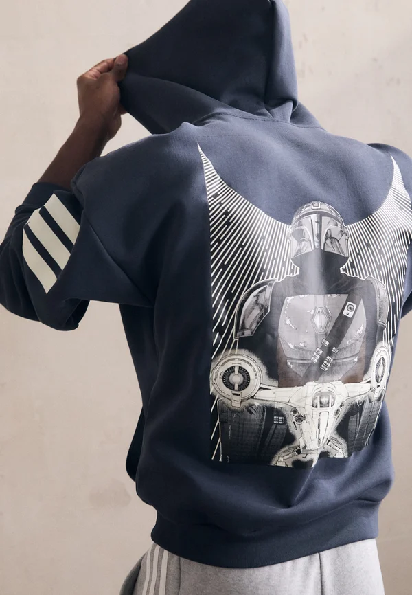 STAR WARS THE MANDALORIAN™ BACK GRAPHIC - Kapuzenpullover - night grey