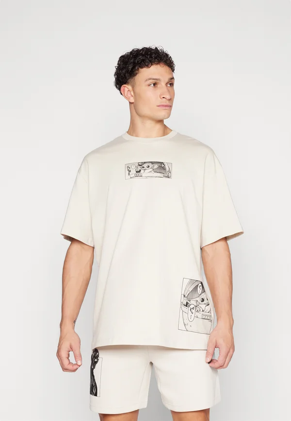 STAR WARS THE MANDALORIAN LOOSE-FIT - T-Shirt print - clear brown