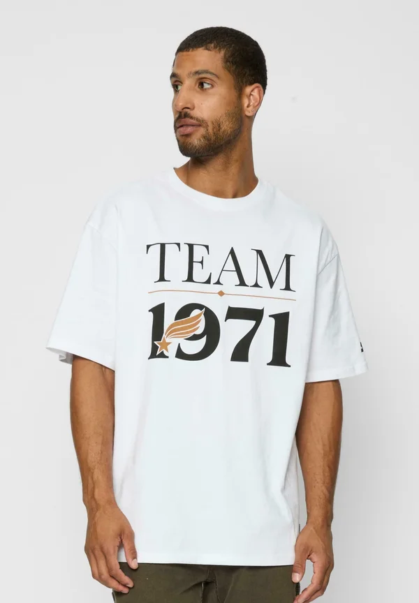 STARTER HERREN STARTER TEAM 1971 OVERSIZE TEE - T-Shirt print - white