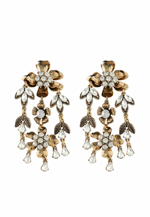 STATEMENT FLOWER DROP  - Ohrringe - gold tone