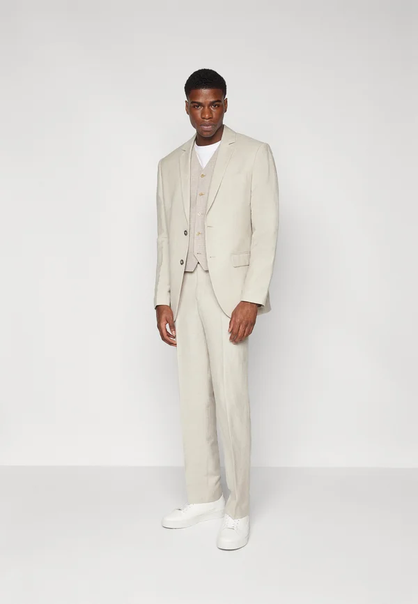 STATEMENT LINEN SUIT - Anzug - beige