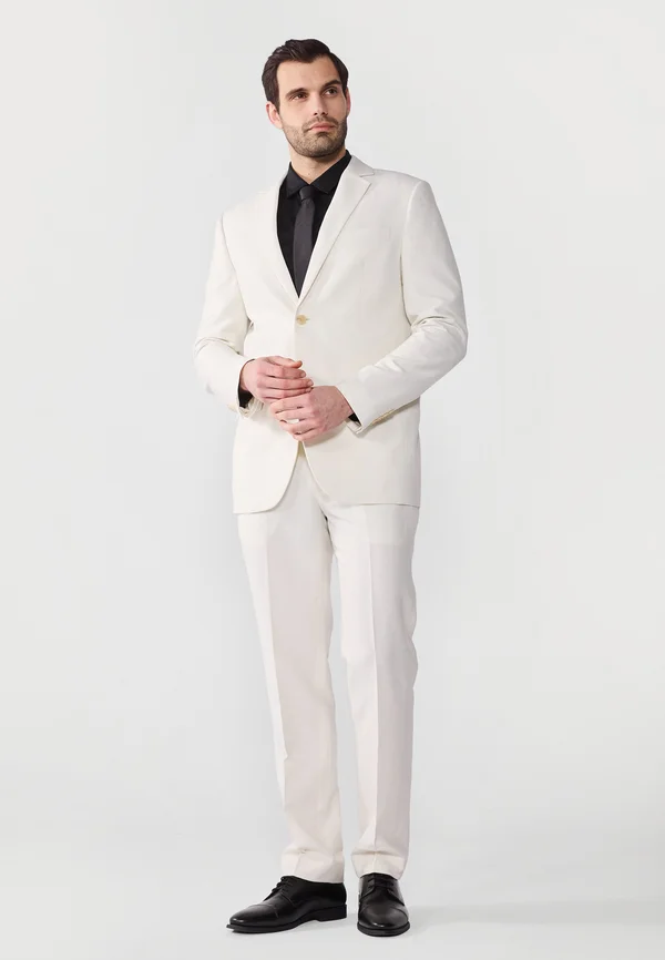 STATEMENT LINEN SUIT - Anzug - white