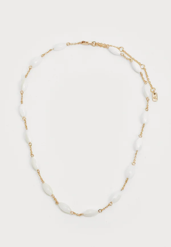 STATION COLLAR - Halskette - gold-coloured/white