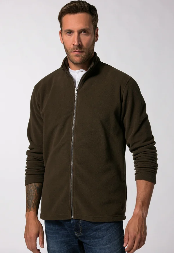 STEHKRAGEN REISSVERSCHLUSS  - Fleecejacke - hazelnut