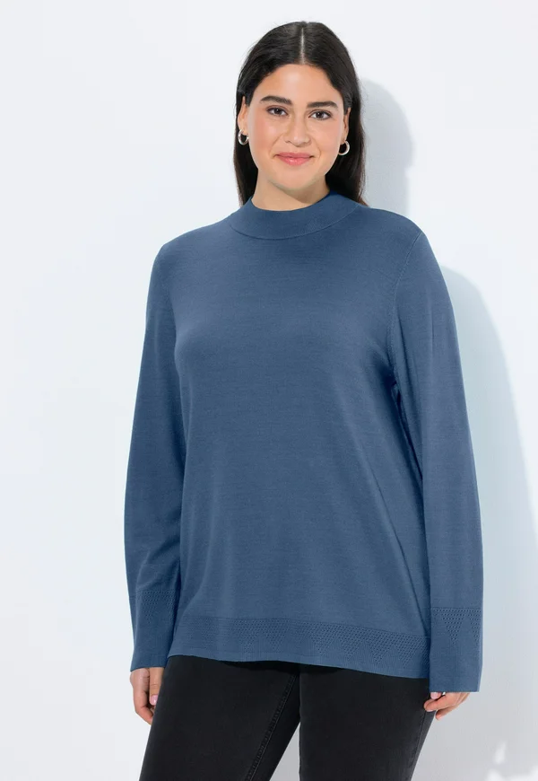 STEHKRAGEN - Strickpullover - atlantic blue