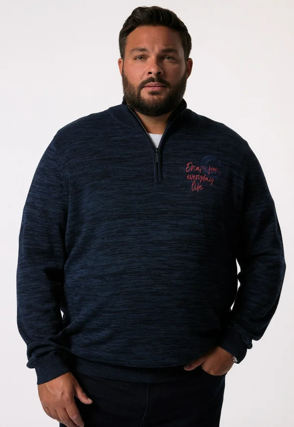 STEHKRAGEN - Strickpullover - navy blue