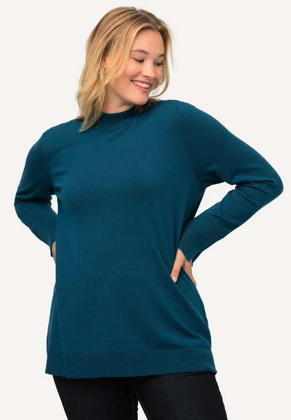 STEHKRAGEN - Strickpullover - petrol