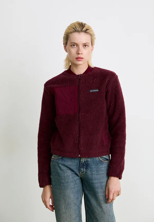 STELLAR PATH™ FULL ZIP BOMBER - Fleecejacke - rich wine