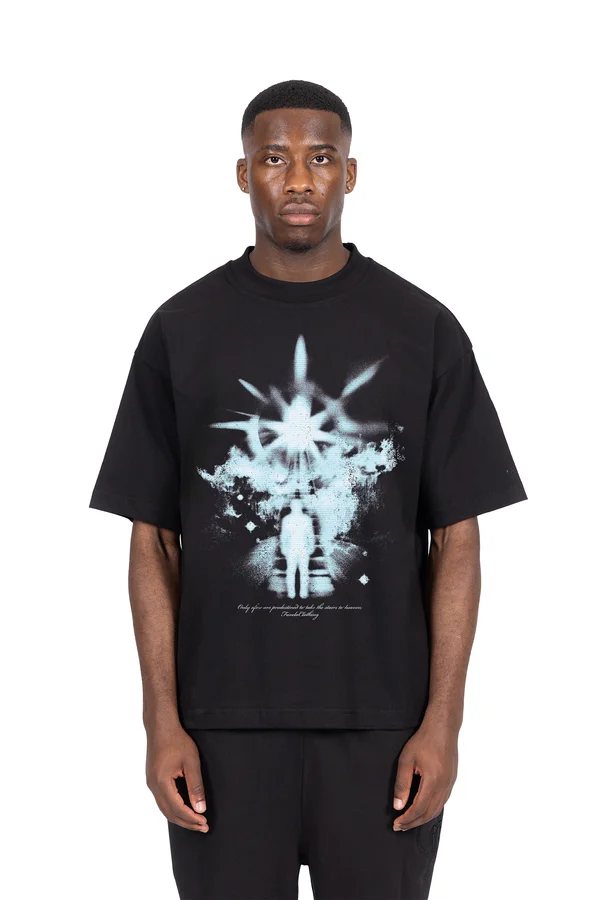STEPS TO HEAVEN UNISEX - T-Shirt print - black