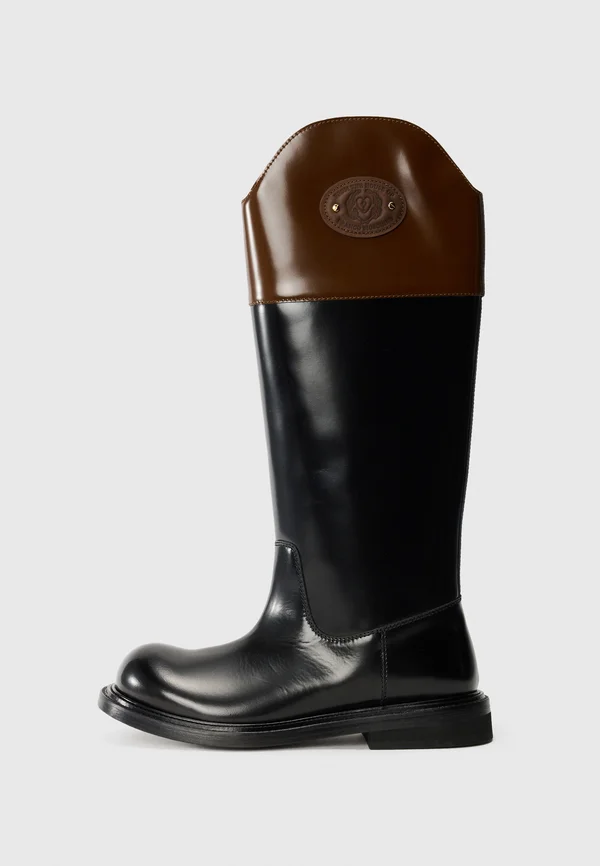 Stiefel - black/cognac