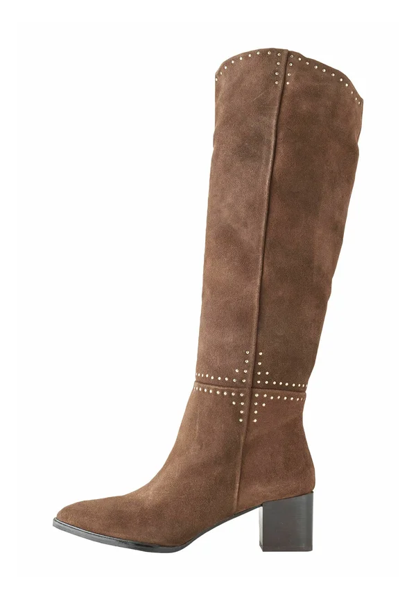 Stiefel - chocolate brown suede