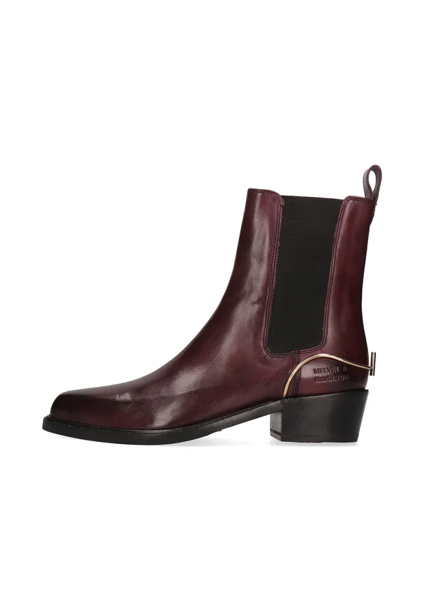 Stiefelette - aubergine