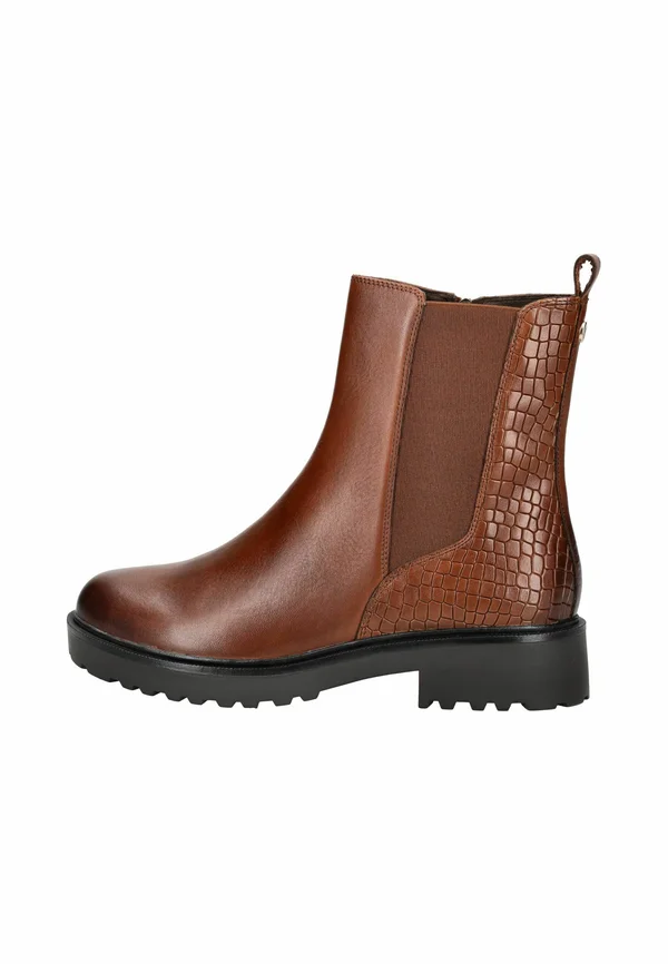 Stiefelette - cognac comb