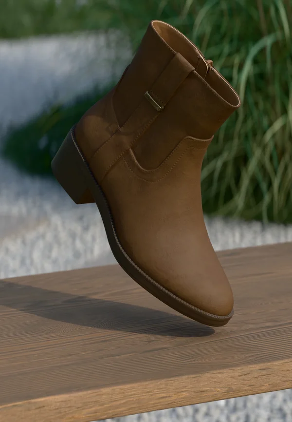 Stiefelette - cognac