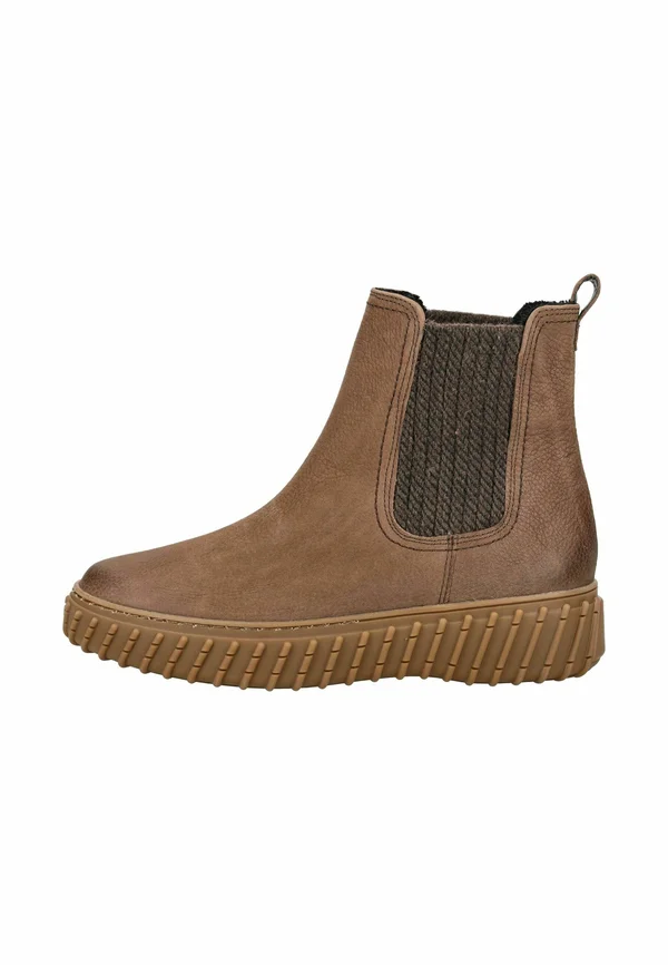 Stiefelette - grained nubuk tabac
