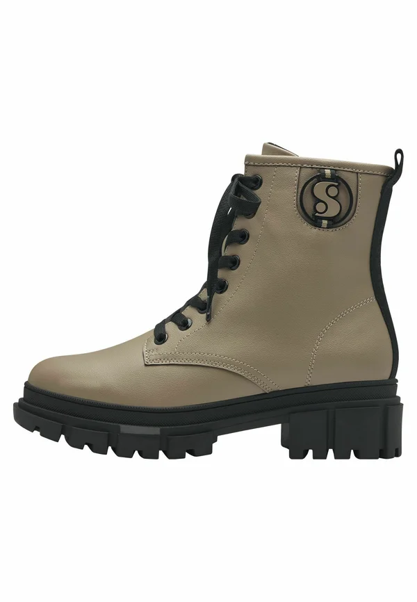 STIEFELETTE - Schnürstiefelette - taupe