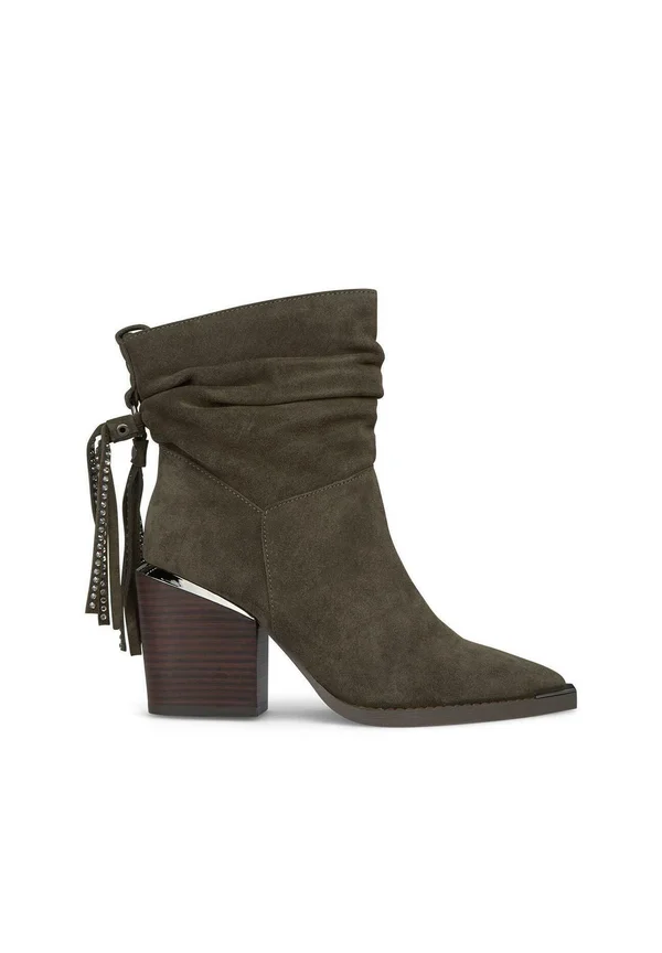 Stiefelette - verde oscuro jaspeado