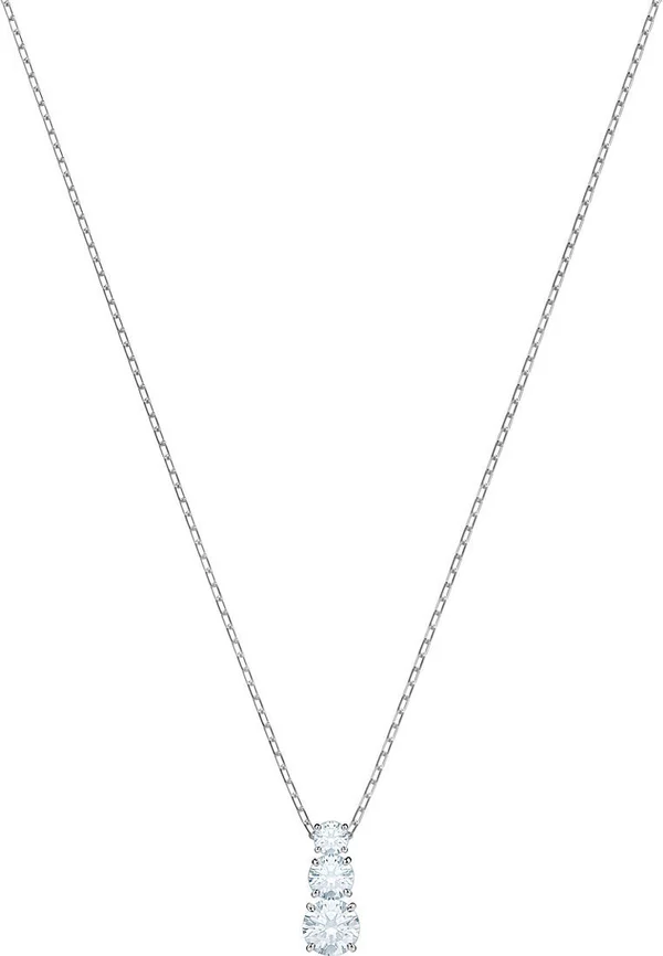 STILLA ATTRACT PENDANT ROUND CUT - Halskette - white