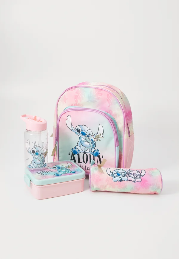 STITCH BACK TO SCHOOL BACKPACK UNISEX SET - Schulranzen - pink