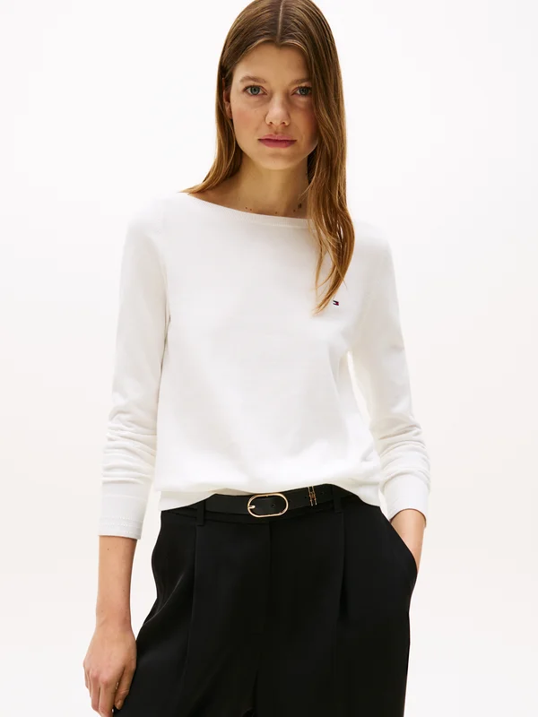 STITCH BOAT - Strickpullover - ecru