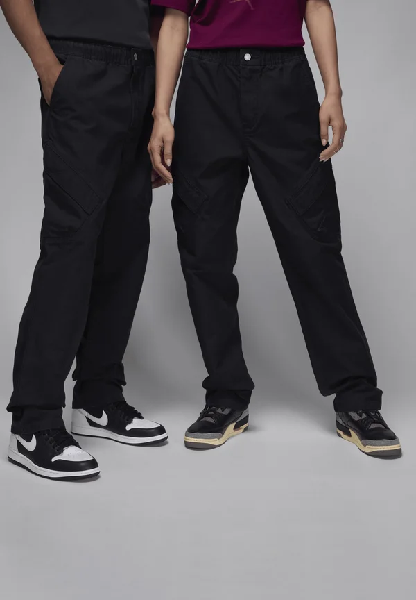 Stoffhose - black
