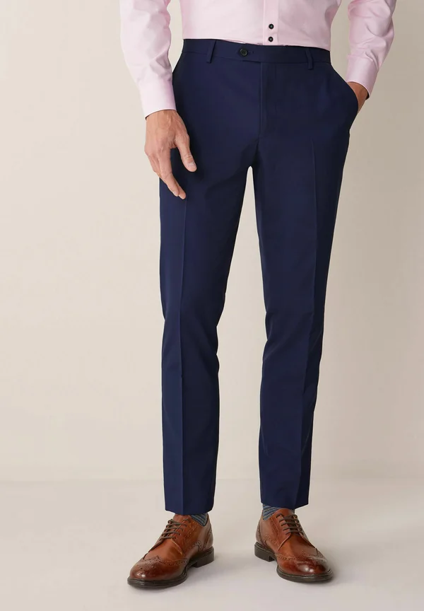 Stoffhose - mottled dark blue