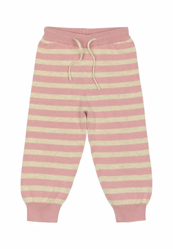 Stoffhose - off white/rosa