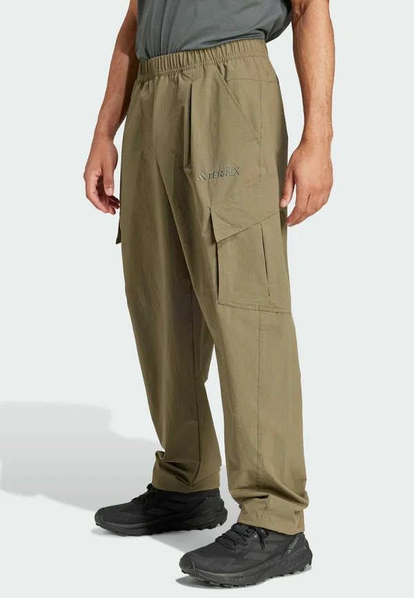 Stoffhose - olive strata