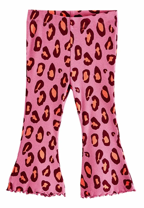 Stoffhose - purple leopard print