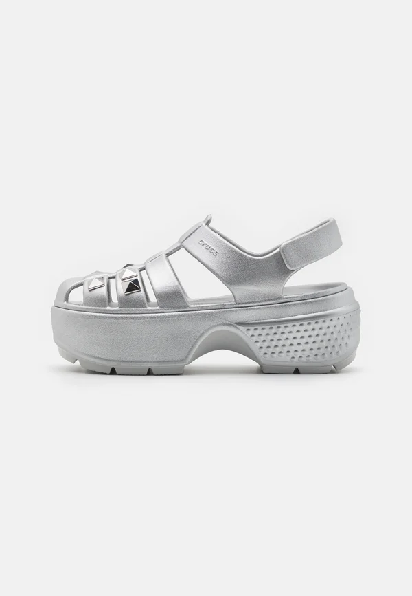 STOMP UNISEX - Riemensandalette - silver