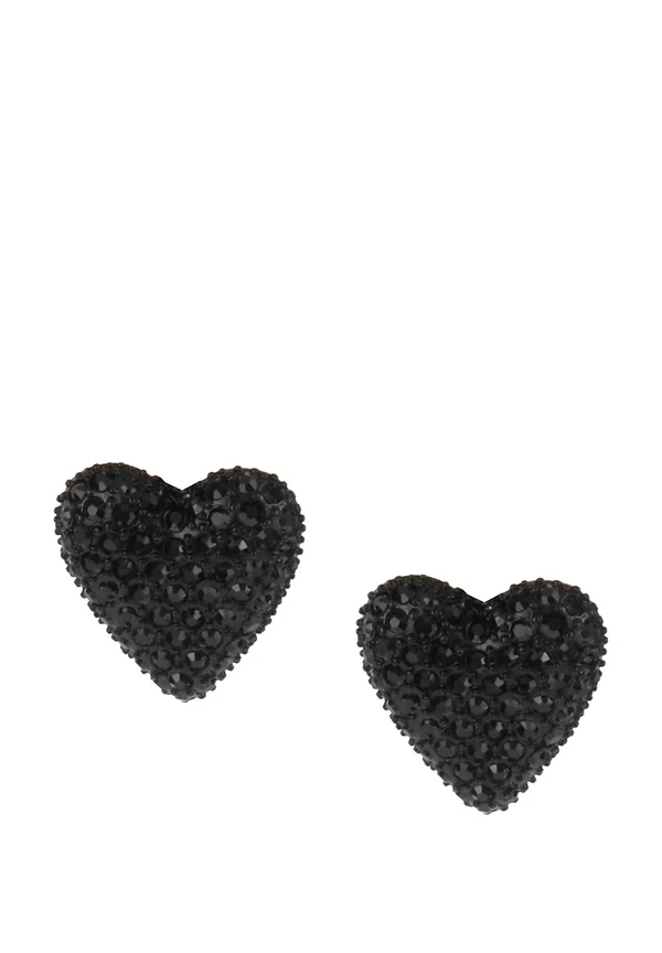 STONE HEART STUD  - Ohrringe - black