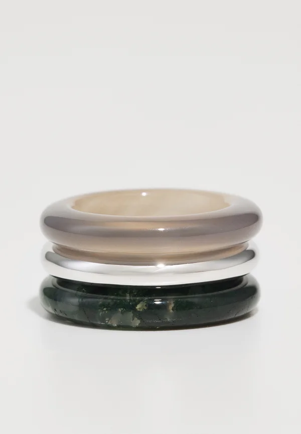 STONE TRILOGY STACK 3PACK - Ring - grey/green
