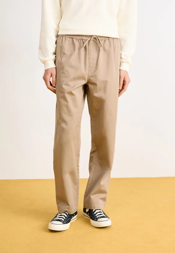 STRAIGHT LEG PANTS - Stoffhose - beige