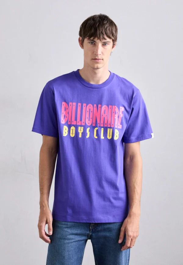 STRAIGHT LOGO - T-Shirt print - purple